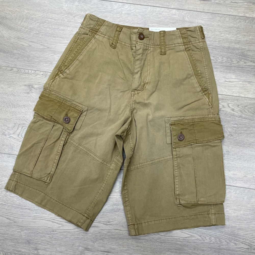 American Eagle Cargo Shorts Mens 26 Khaki Ne(x)t Level Flex Longer Length